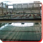 A view of the Rockwall Aquatic Center Olympic Pool.